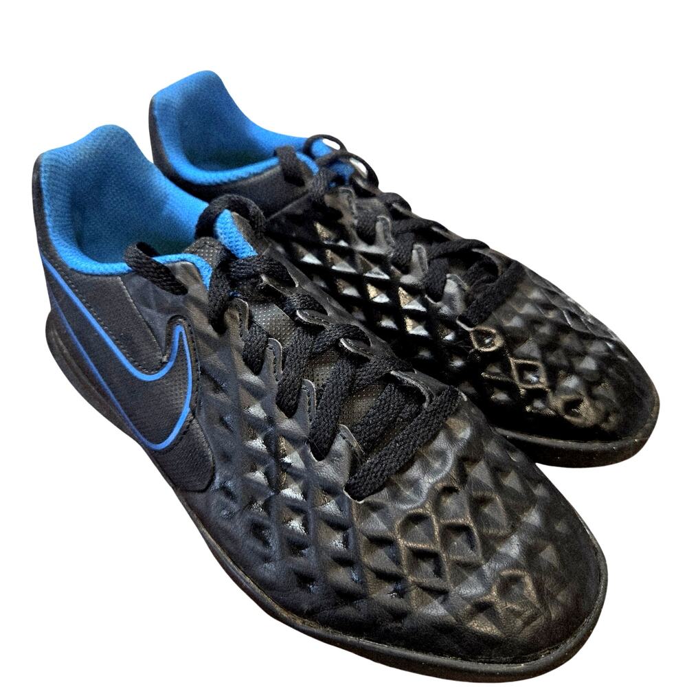 Nike Tiempo 1.5 Youth Legends 8 Black Boy's Tennis Shoes Athletic Sneakers 1 1/2